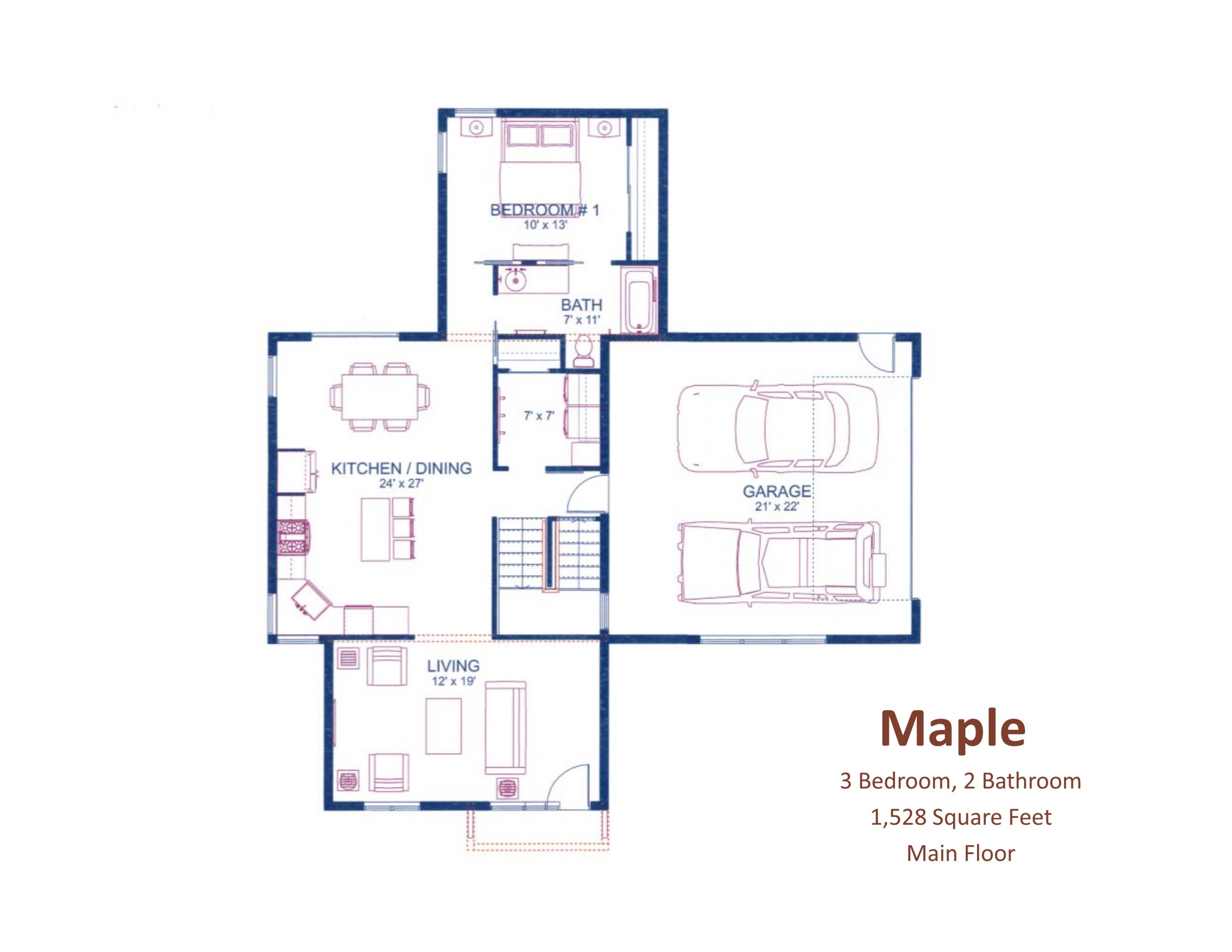 Maple house plan in Oak Rise